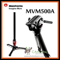 MANFROTTO MVM500A ALUMINUM FLUID VIDEO MONOPOD WITH 500 HEAD - Free Shipping